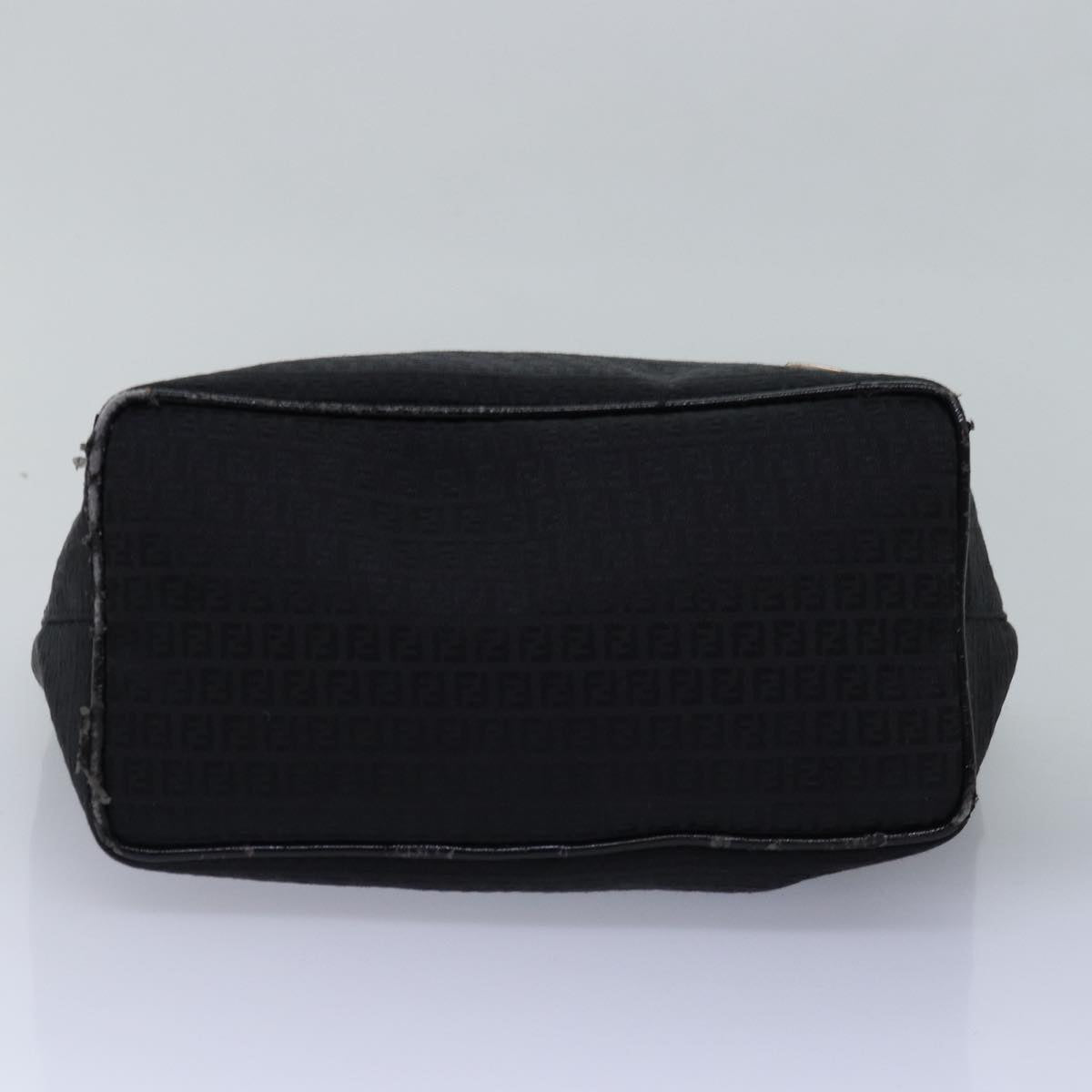 Fendi Zucchino, Black, Canvas, handbag