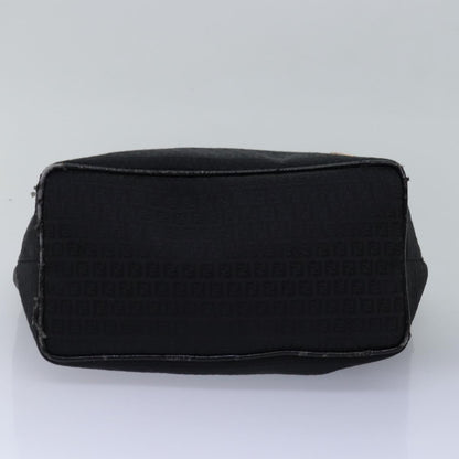 Fendi Zucchino, Black, Canvas, handbag