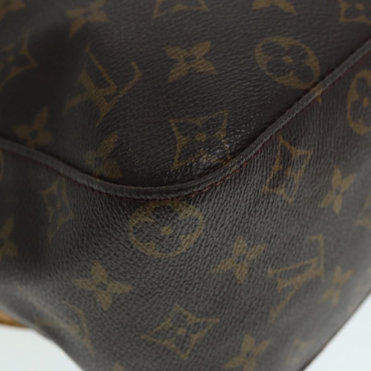 Louis Vuitton Looping GM, Blue, Canvas, shoulder