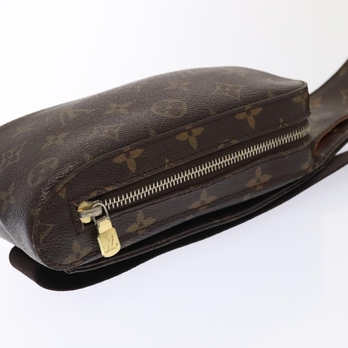 Louis Vuitton Geronimos, Brown, Canvas, clutch