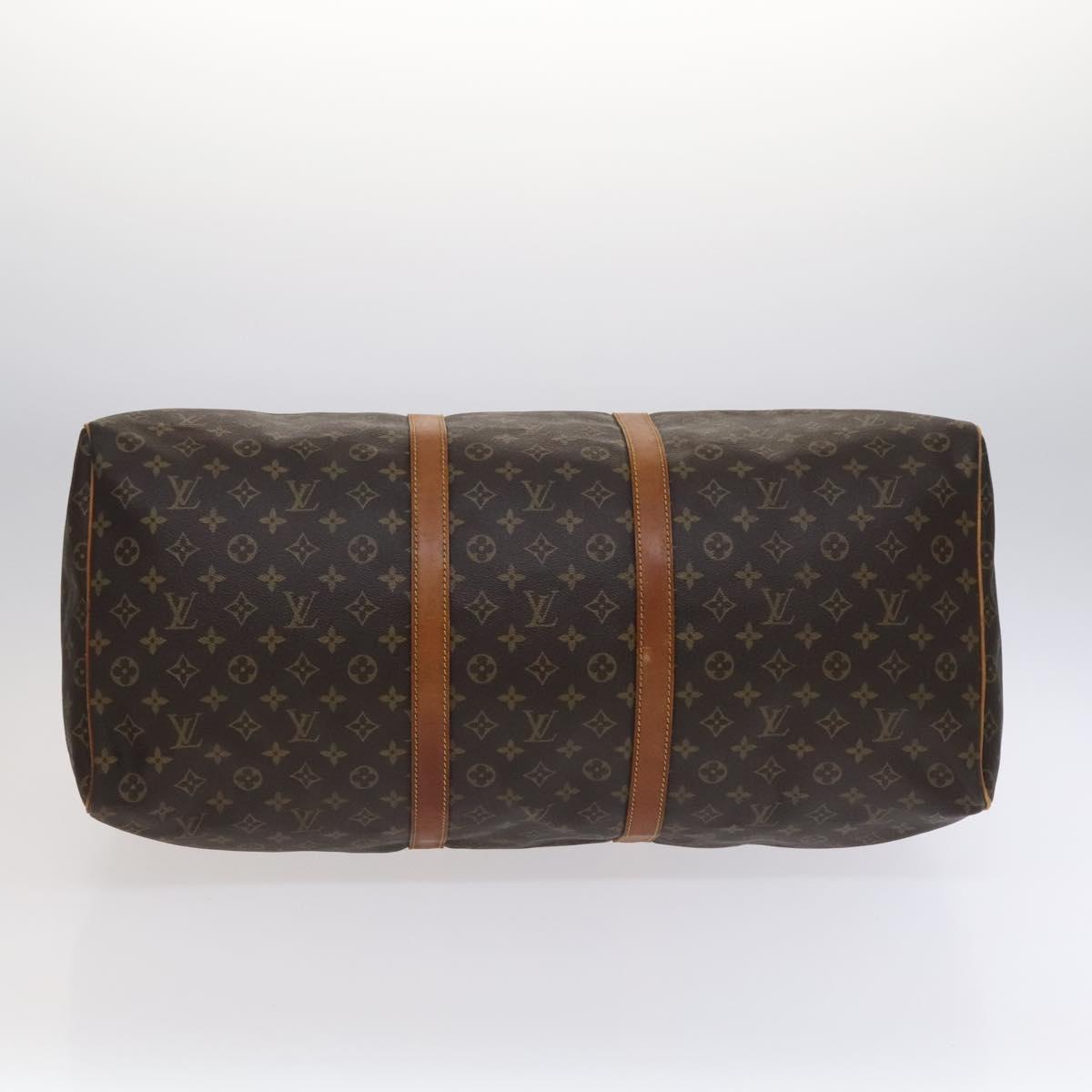 Louis Vuitton Keepall 60, Brown, Canvas, travel