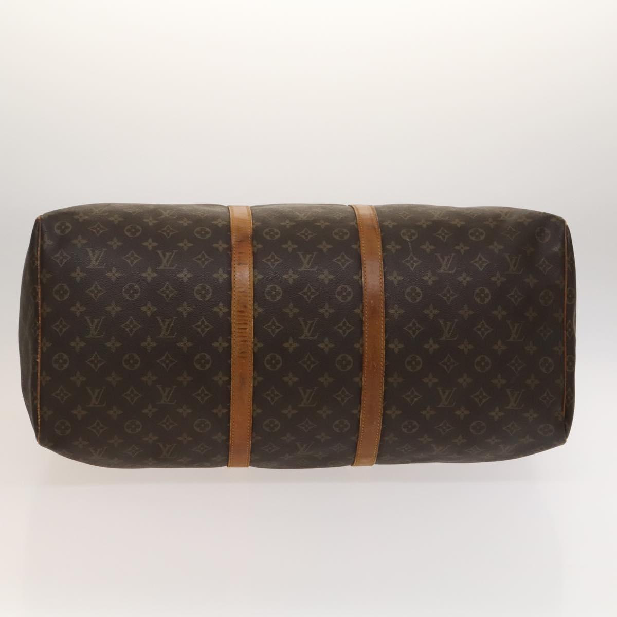 Louis Vuitton Keepall 60, Brown, Canvas, travel