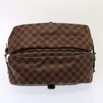Louis Vuitton Saumur 35, Brown, Canvas, shoulder