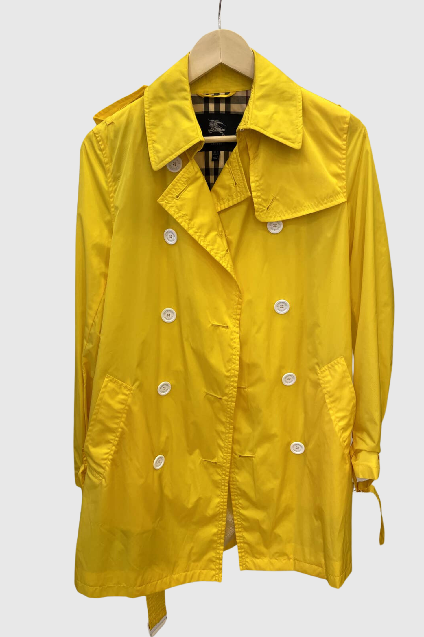 Burberry top yellow coat