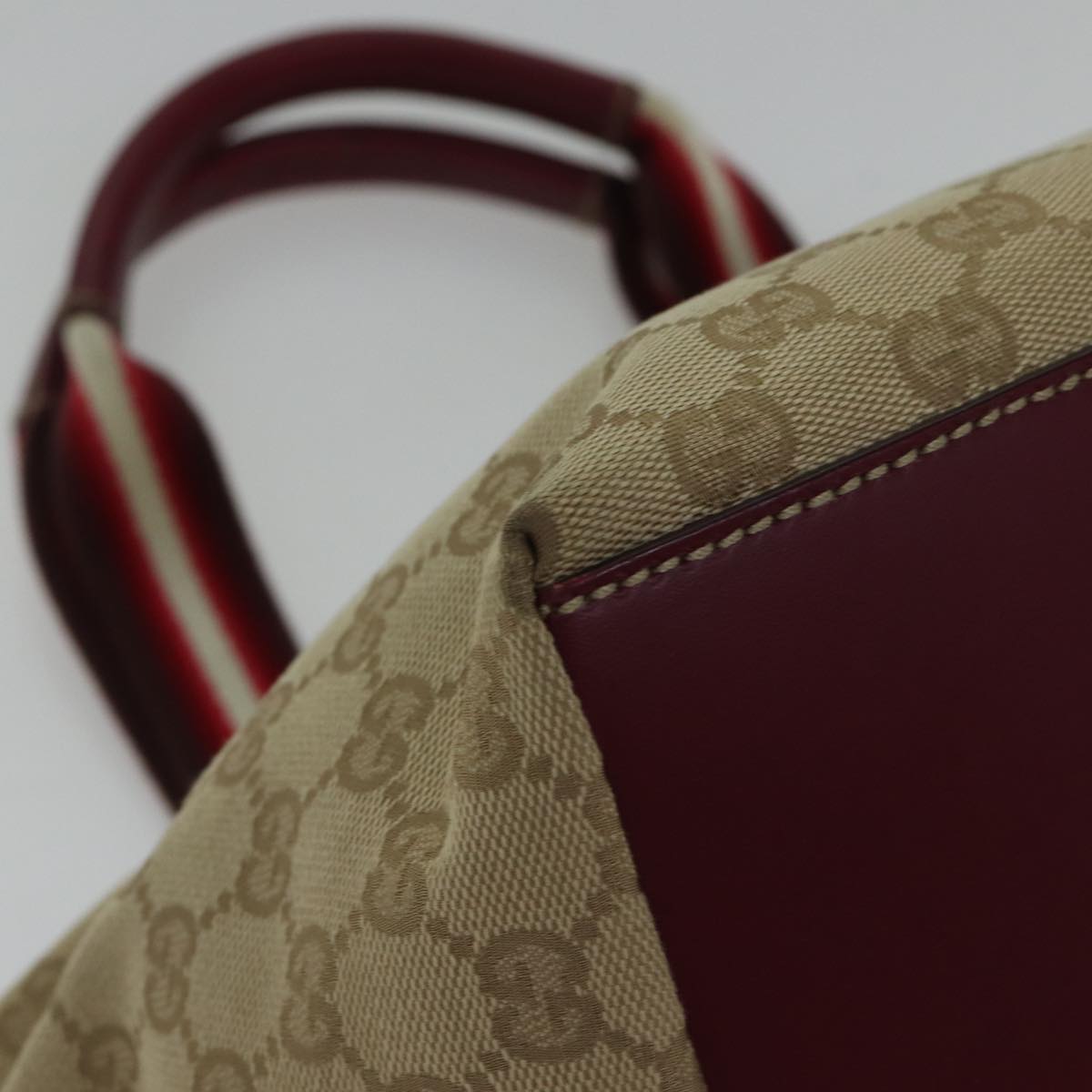 Gucci Sherry, Beige, Canvas, shoulder