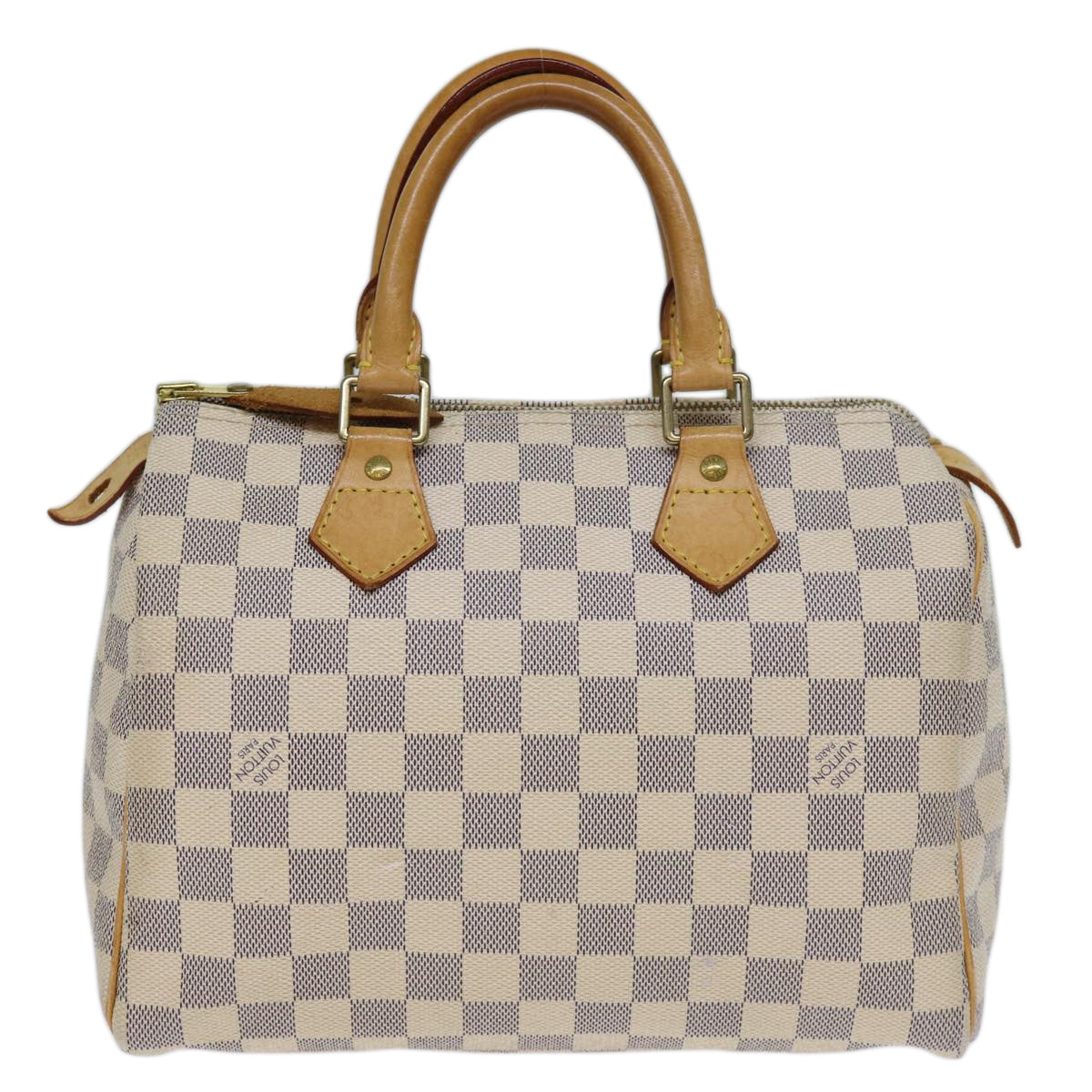 Louis Vuitton Speedy 25, White, Canvas, handbag