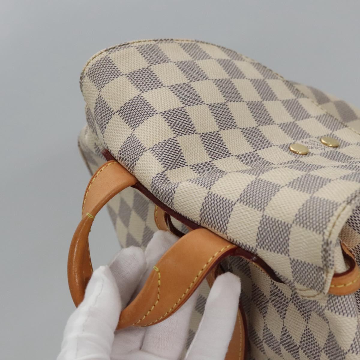 Louis Vuitton Sperone, White, Canvas, backpack