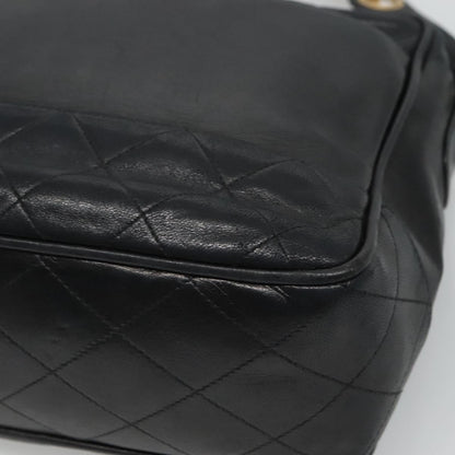 Chanel Camera, Black, Leather, shoulder