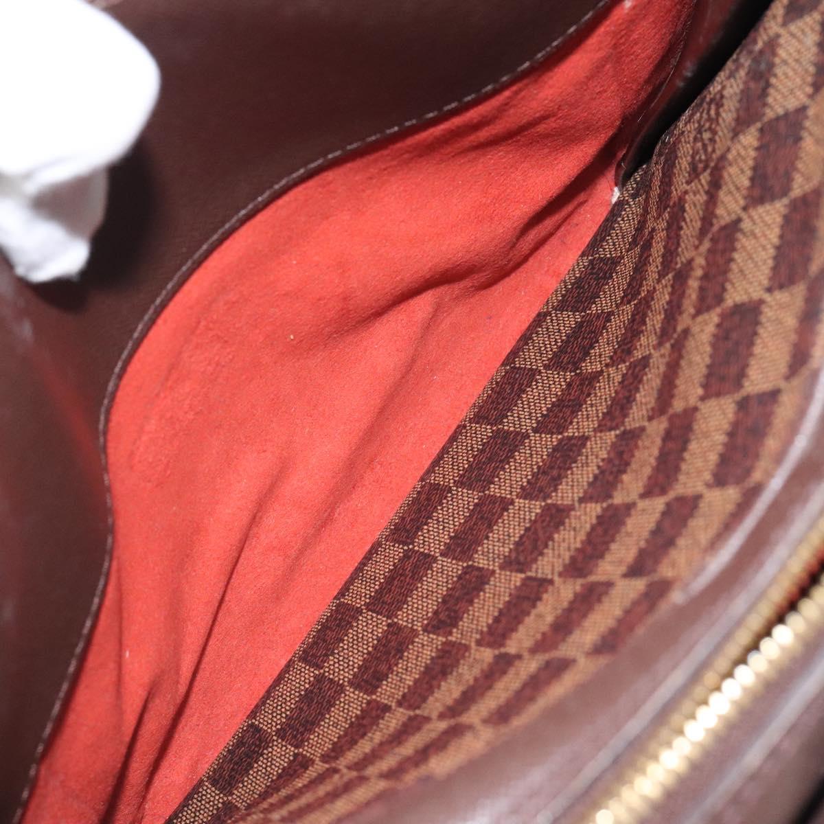 Louis Vuitton Triana, Brown, Canvas, handbag
