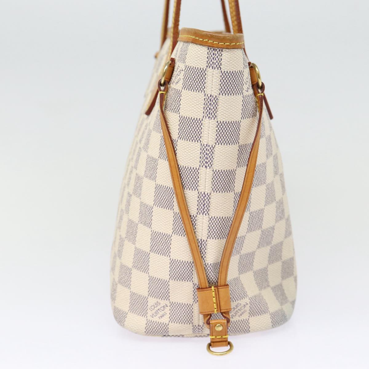 Louis Vuitton Neverfull PM, Beige, Canvas, tote