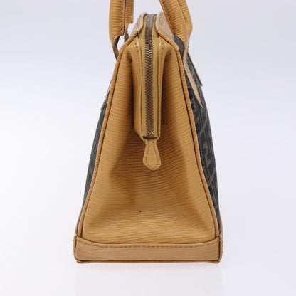 Fendi Zucchino, Black, "CANVAS, LEATHER", handbag