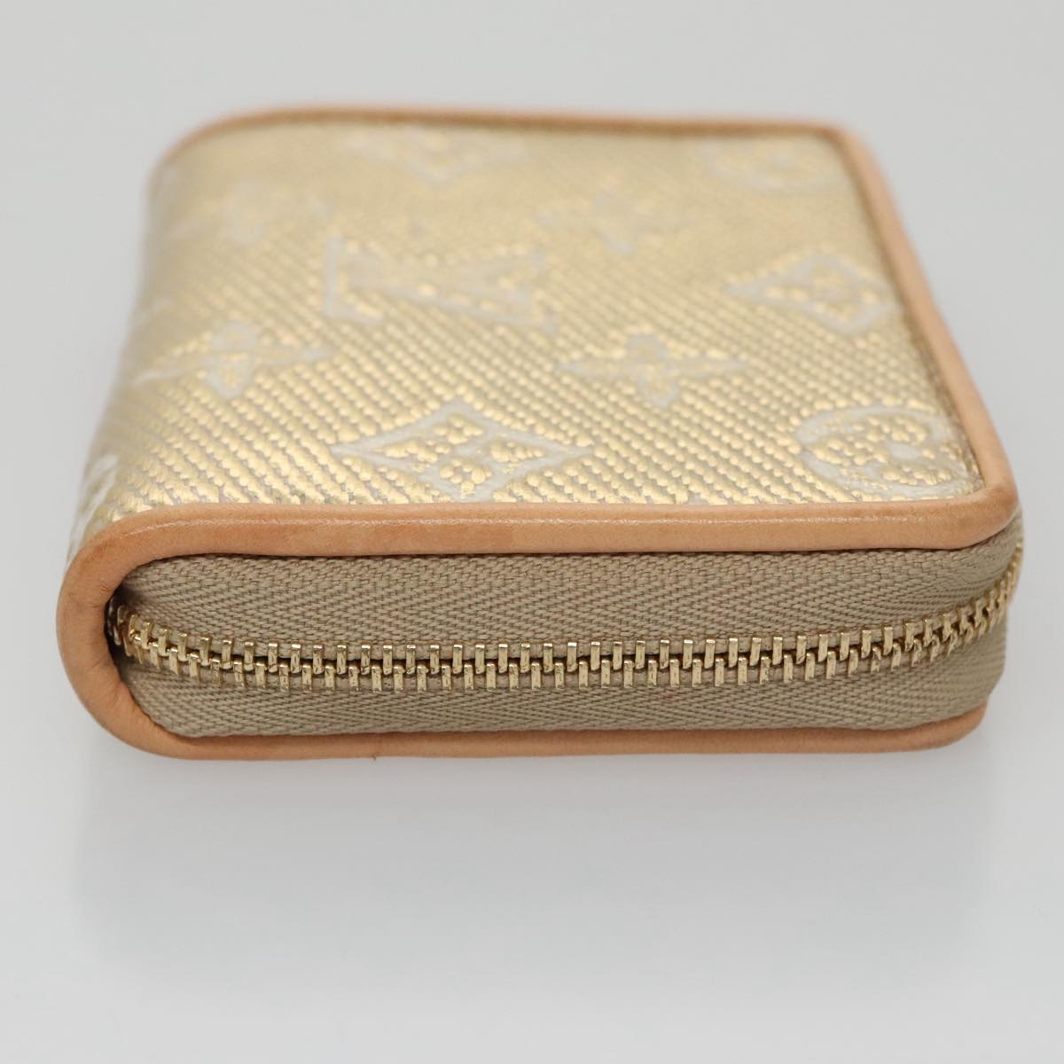 Louis Vuitton Zippy coin purse, Gold, Canvas, wallet