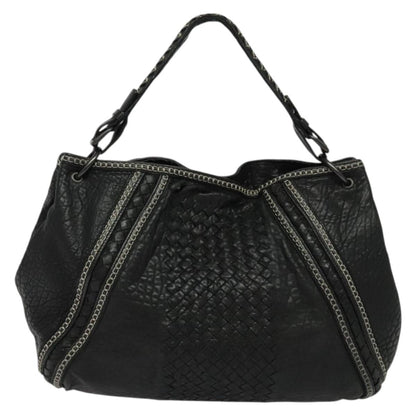 Bottega Veneta, Black, Leather, tote