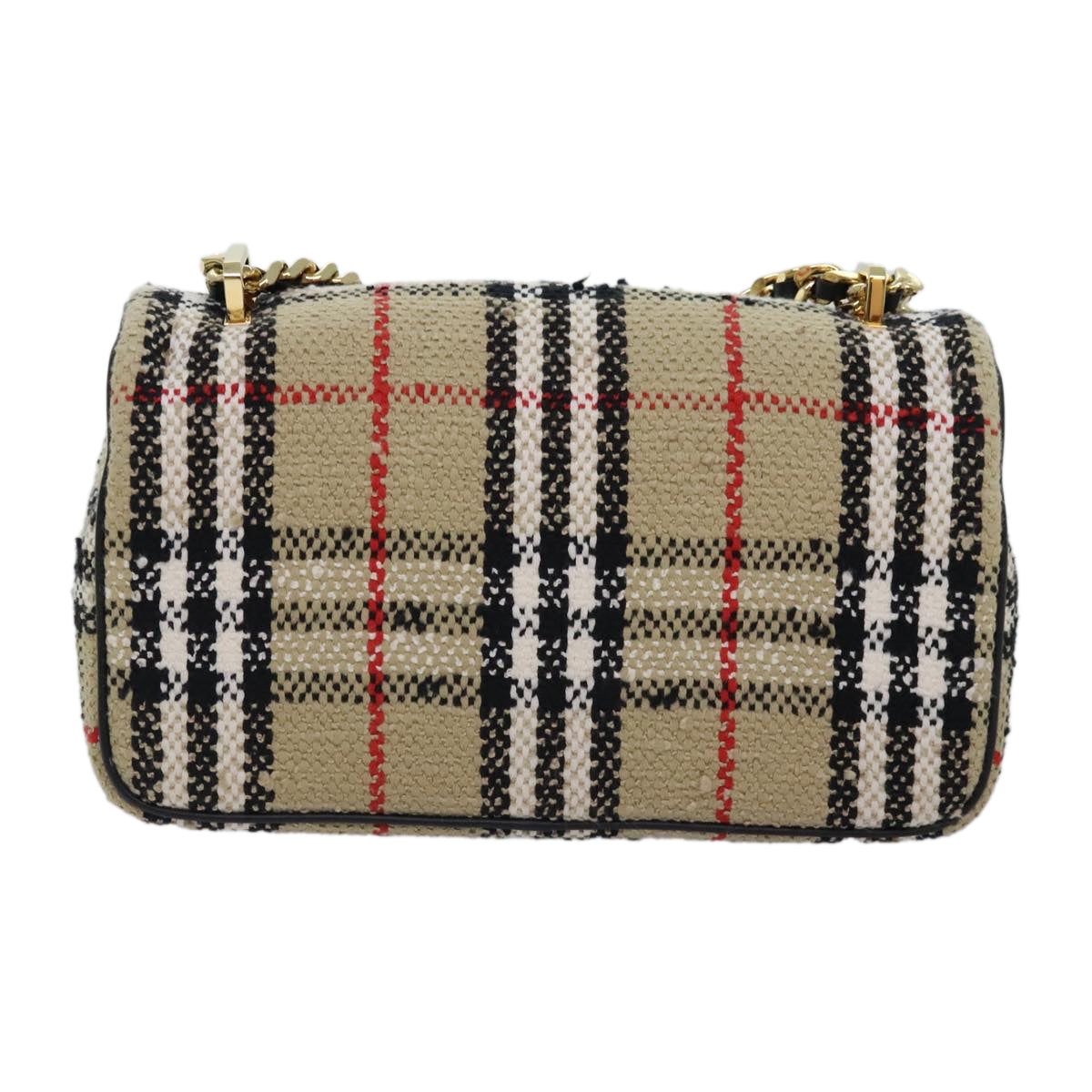 Burberry Nova Check, Gold, Canvas, shoulder