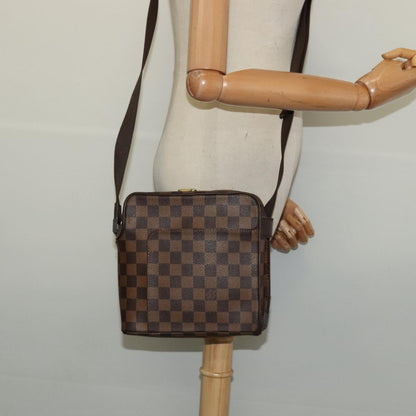 Louis Vuitton Olav, Brown, Canvas, shoulder