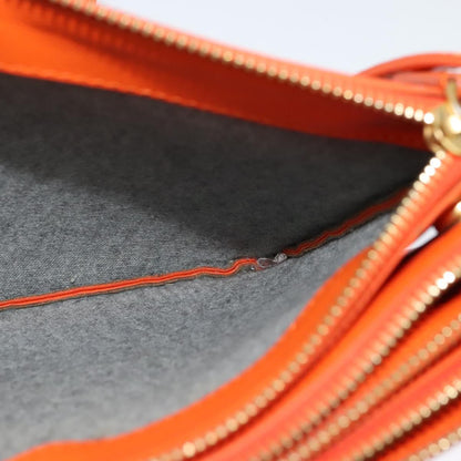 Céline Trio, Orange, Leather, shoulder