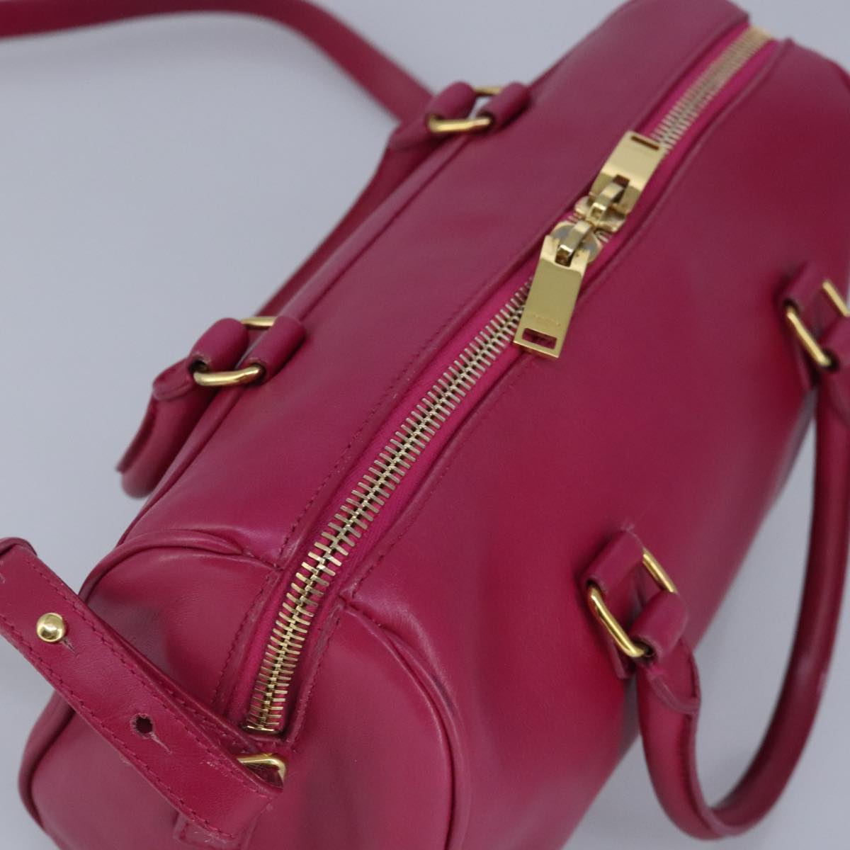 Saint Laurent Duffle, Pink, Leather, handbag