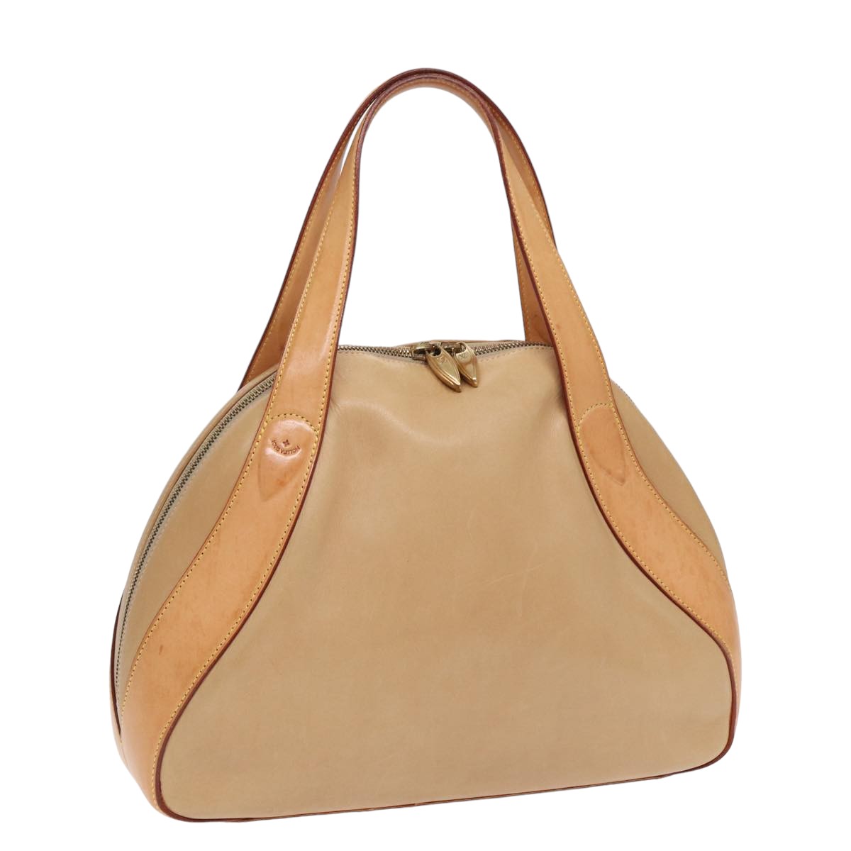 Louis Vuitton Normandy, Beige, Leather, handbag