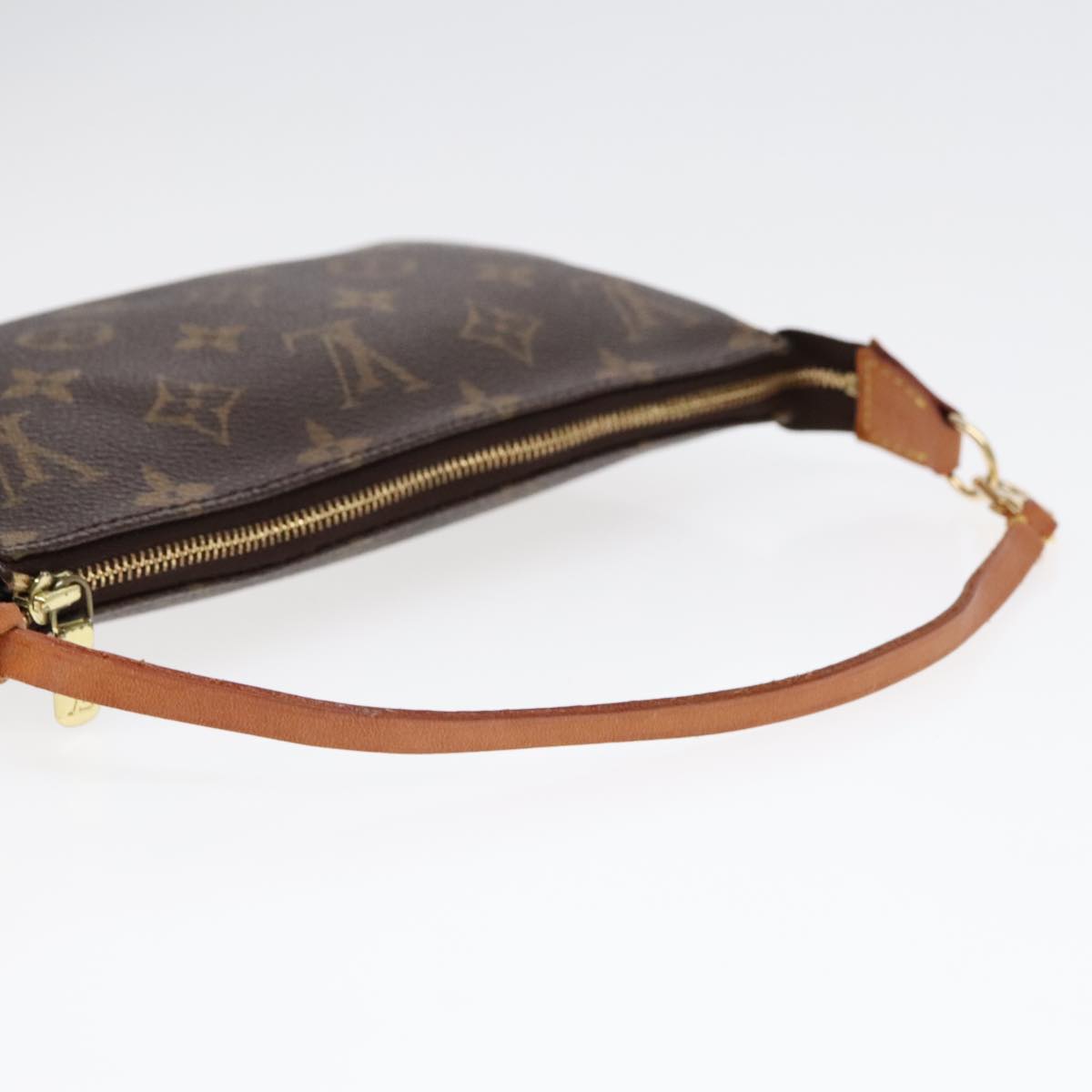 Louis Vuitton Pochette Accessoire, Brown, Canvas, clutch