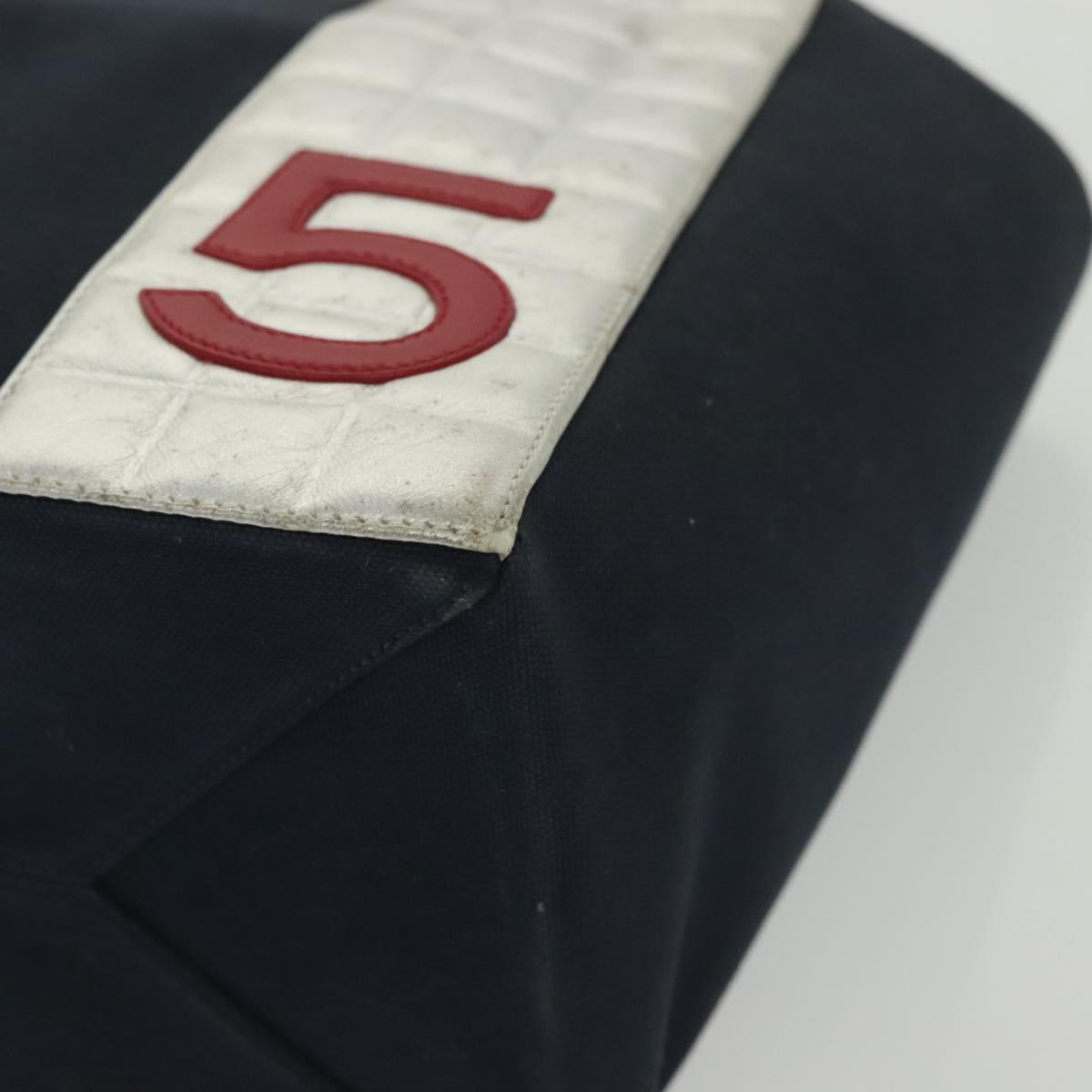 Chanel Numero 5, Navy, Canvas, tote