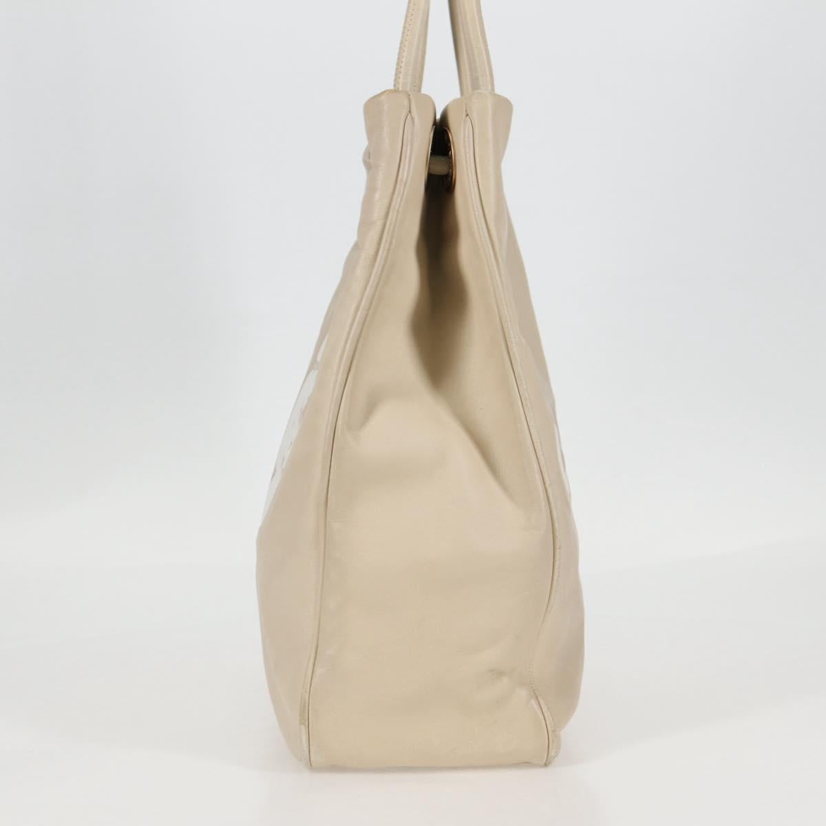 Chanel Camellia, Beige, Leather, tote