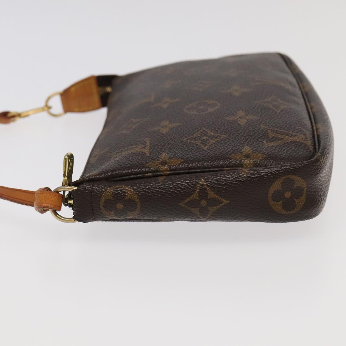 Louis Vuitton Pochette Accessoire, Brown, Canvas, clutch