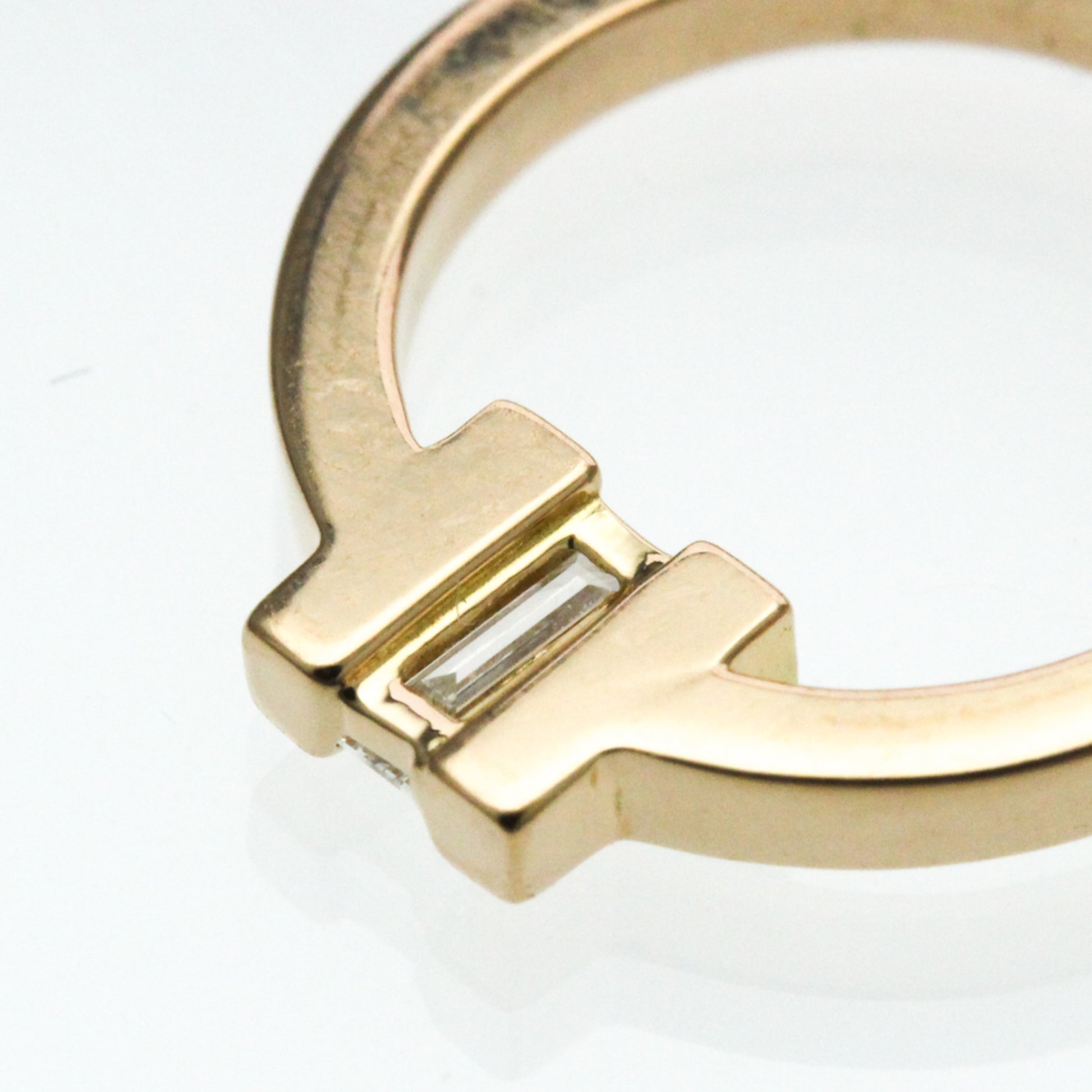 Tiffany & Co. T Circle Pendant 18K Rose Gold with Diamond, Gold, Pink Gold, Necklace