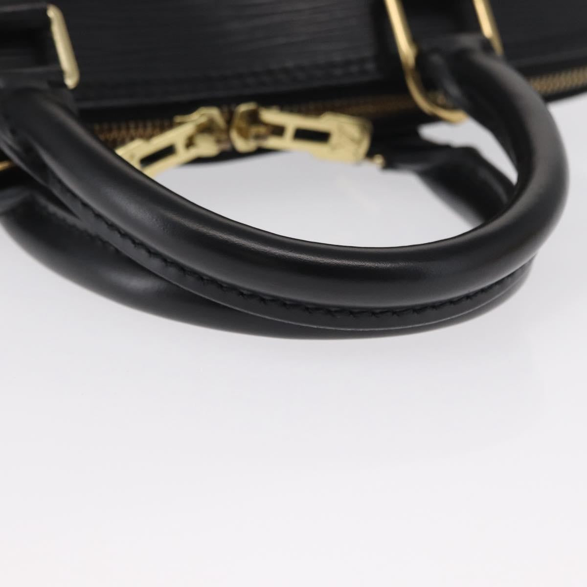 Louis Vuitton Alma Epi Leather, Black, Leather, Handbag