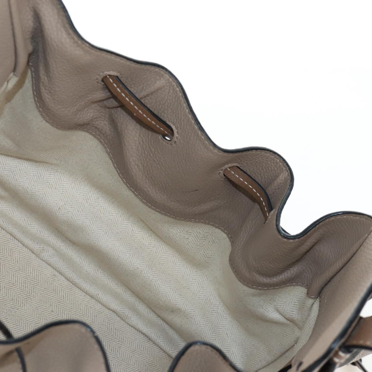 Loewe Hammock Leather, Beige, Leather, Handbag