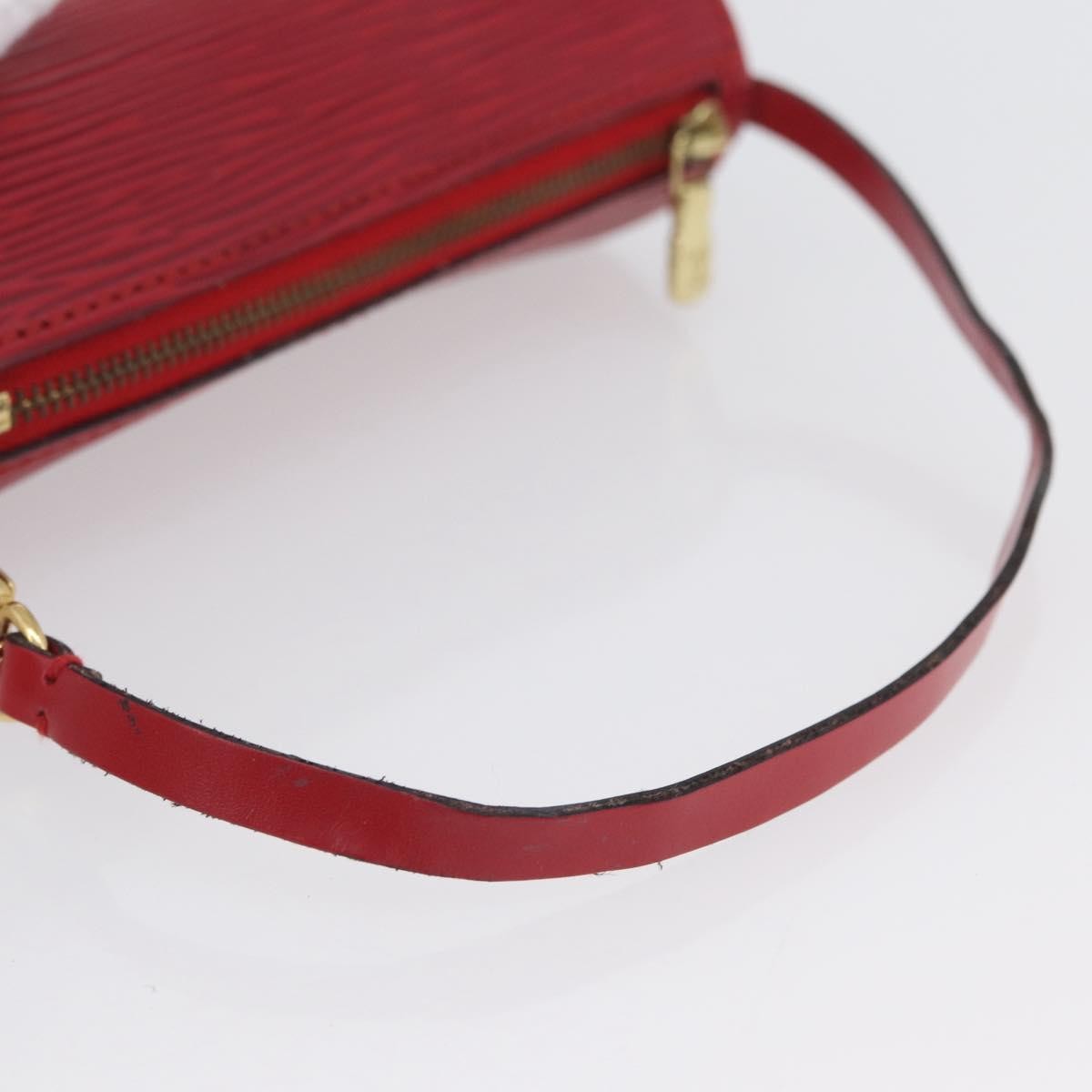 Louis Vuitton Soufflot Pochette Epi Leather, Red, Leather, Clutch