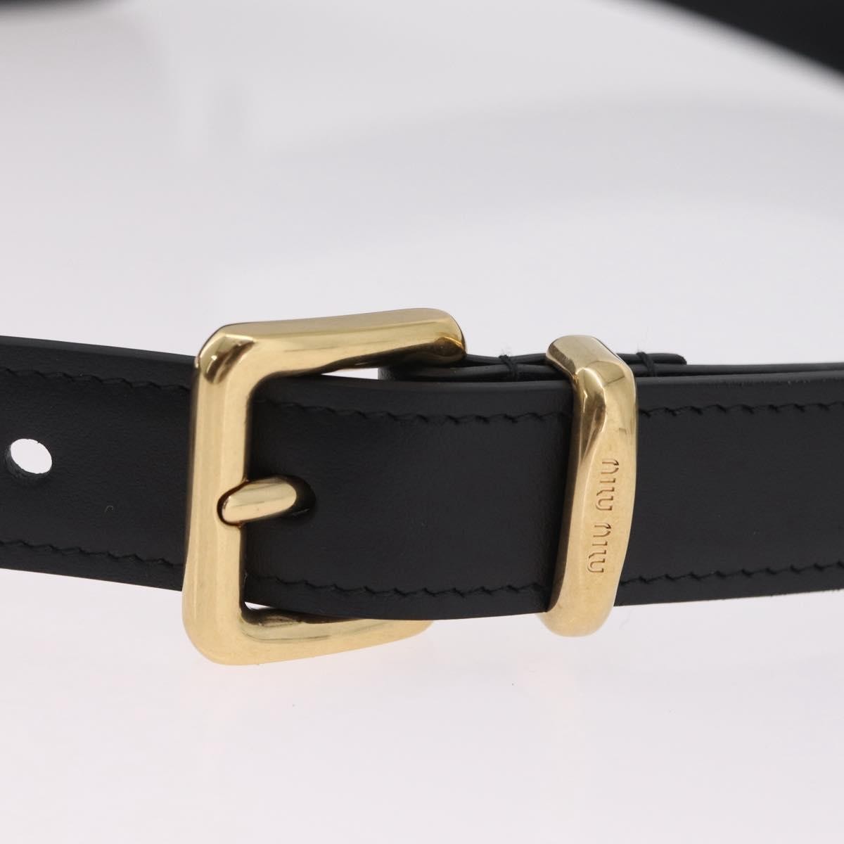 Miu Miu Arcadie Camera Leather, Black, Leather, Handbag