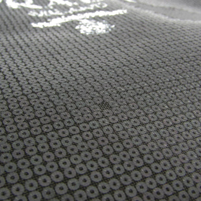 Prada Logo Open Sequined Mesh, Black, Mesh, Tote Bag