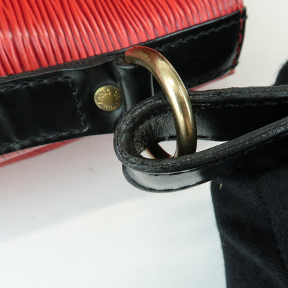 Louis Vuitton Bicolor Petit Noe Epi Leather, Red, Leather, Handbag