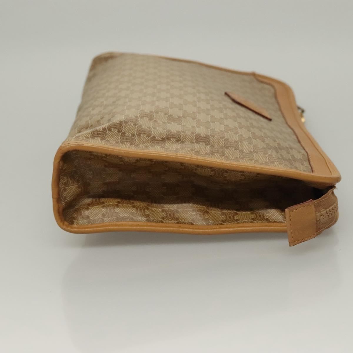 Celine Macadam Pochette Clutch, Beige, PVC, Clutch