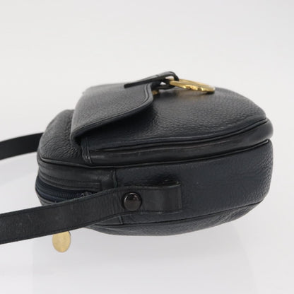 Christian Dior Vintage Leather, Navy, Leather, Shoulder Bag