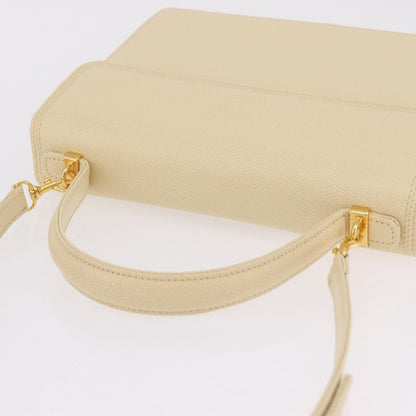 Valentino Garavani Vintage Leather, Beige, Leather, Shoulder Bag