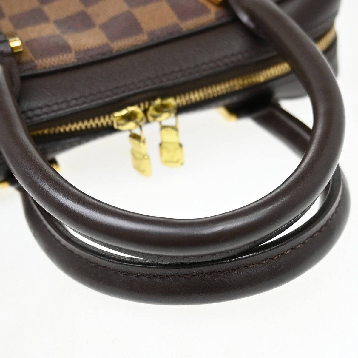 Louis Vuitton Brera Damier, Brown, Canvas, Handbag