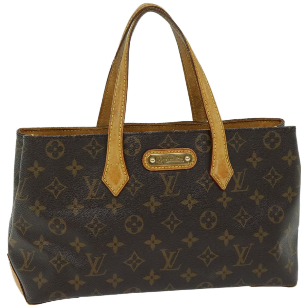 Louis Vuitton Wilshire, Brown, Canvas, handbag