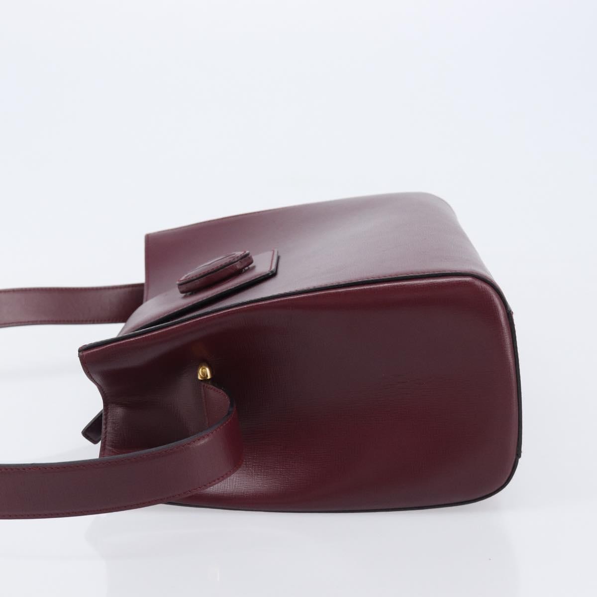 Cartier Must de cartier Leather, Burgundy, Leather, Shoulder Bag