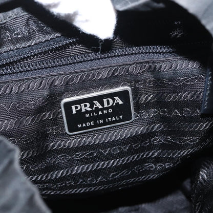 Prada Double Front Pocket Tessuto, Black, Nylon, Backpack