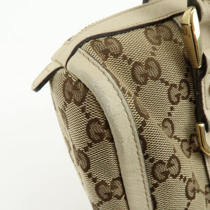 Gucci Abbey Boston GG Canvas, Beige, Canvas, Handbag