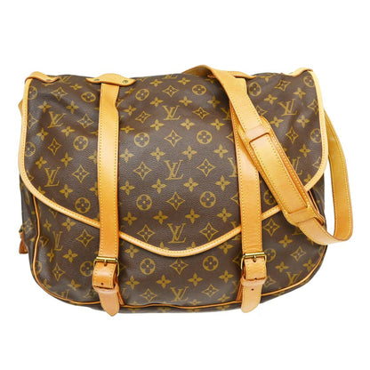 Louis Vuitton Saumur Monogram Canvas, Brown, Canvas, Shoulder Bag