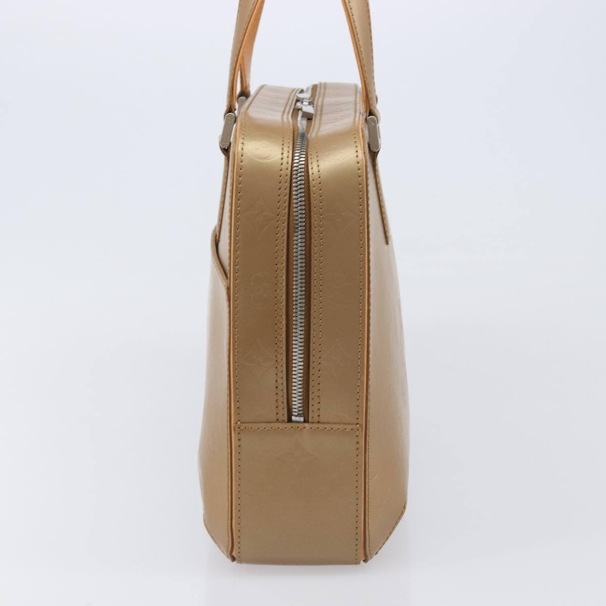 Louis Vuitton Mat Malden Monogram Vernis, Beige, Canvas, Handbag