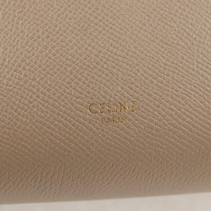 Céline Belt, Beige, Leather, handbag