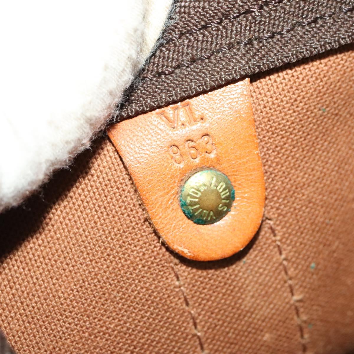 Louis Vuitton Keepall 60, Brown, Canvas, travel