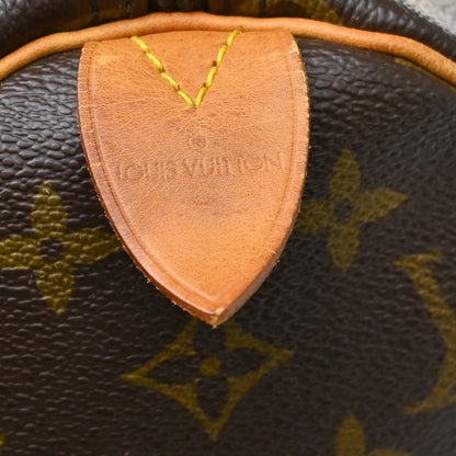 Louis Vuitton Keepall Monogram, Brown, Canvas, Travel Bag