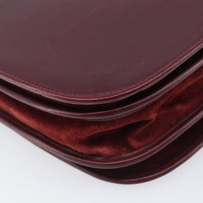 Cartier Must De Cartier Leather, Burgundy, Leather, Shoulder Bag