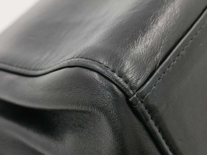 Chanel Chocolate Bar Accordion Reissue Flap Bag Quilted Lambskin with Patent, BLACK, LEATHER, Shoulder bag