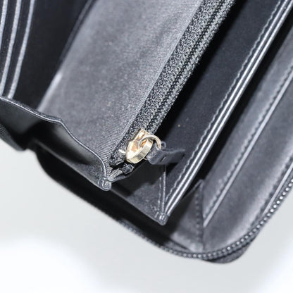 Chanel Boy Zip Around Organizer Quilted Lambskin, Black, Leather, Wallet