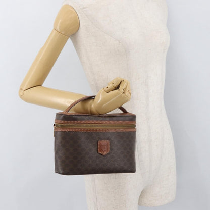 Celine Macadam Vanity Canvas, Brown, Canvas, Clutch